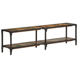 TV Cabinet 150x30x41 cm Solid Wood Reclaimed - Front View