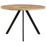 Dining Table 110x75 cm Solid Wood Mango - Front View