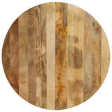 Dining Table 110x75 cm Solid Wood Mango - Side View