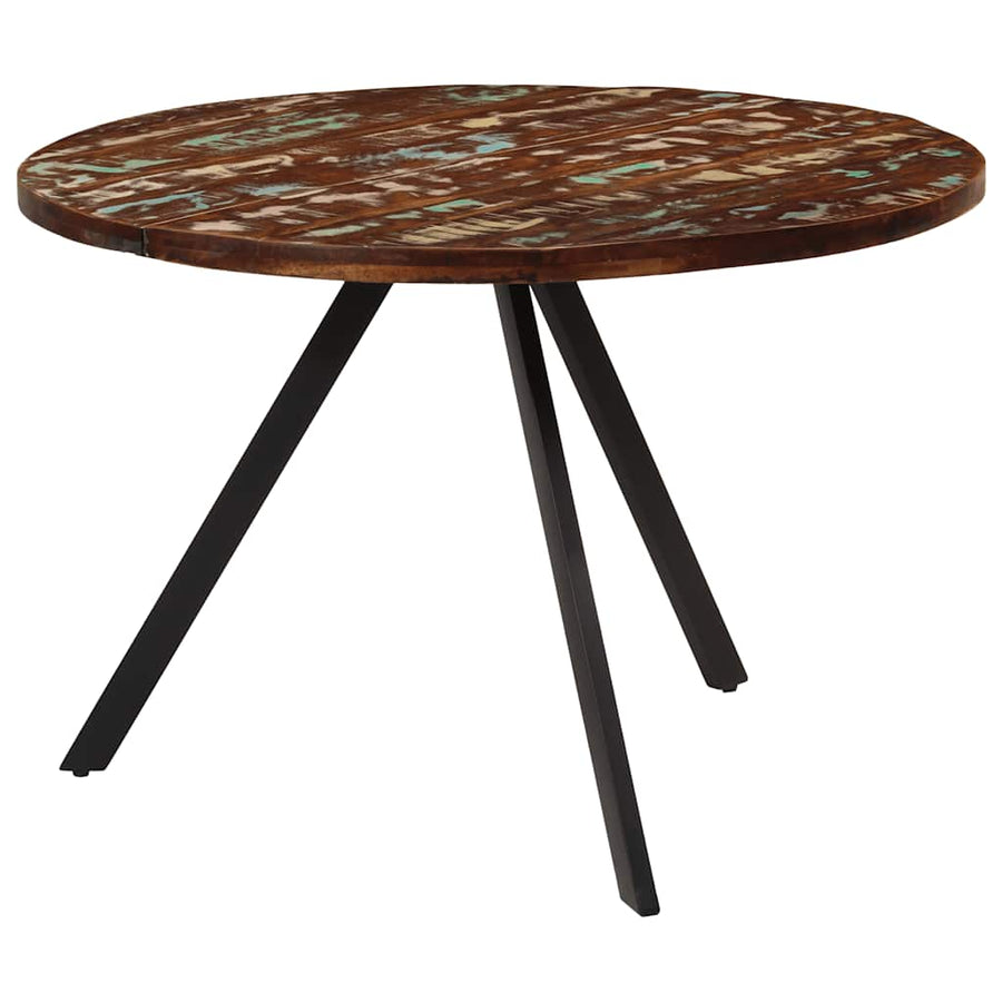 Dining Table 110x75 cm Solid Wood Reclaimed