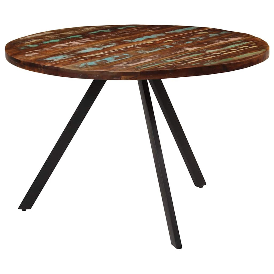 Dining Table 110x75 cm Solid Wood Reclaimed