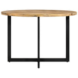 Dining Table 110x75 cm Solid Wood Mango - Front View