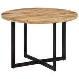Dining Table 110x75 cm Solid Wood Mango - Low Angle