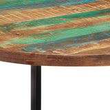 Dining Table 110x75 cm Solid Wood Reclaimed - Side View
