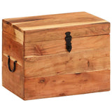 Storage Box 39x28x31 cm Solid Wood Acacia - 45-Degree Angle