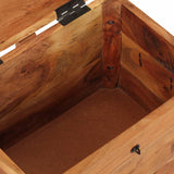 Storage Box 39x28x31 cm Solid Wood Acacia - Extra Image