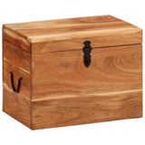 Storage Box 39x28x31 cm Solid Wood Acacia - Extra Image