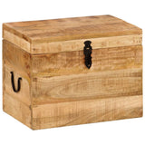 Storage Box 39x28x31 cm Solid Wood Mango - Extra Image