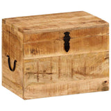 Storage Box 39x28x31 cm Solid Wood Mango - Low Angle