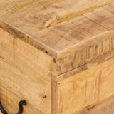 Storage Box 39x28x31 cm Solid Wood Mango - 45-Degree Angle