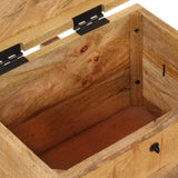 Storage Box 39x28x31 cm Solid Wood Mango - Low Angle