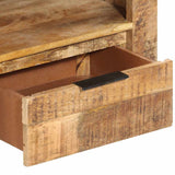 TV Cabinet 110x30x40 cm Solid Wood Rough Mango - Extra Image
