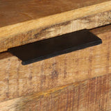 TV Cabinet 110x30x40 cm Solid Wood Rough Mango - Extra Image