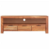 TV Cabinet 110x30x40 cm Solid Wood Acacia - Front View
