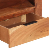 TV Cabinet 110x30x40 cm Solid Wood Acacia - 45-Degree Angle