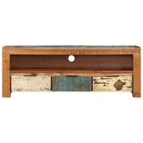 TV Cabinet 110x30x40 cm Solid Wood Reclaimed