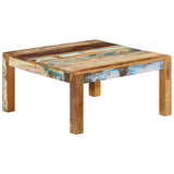 Coffee Table 80x80x40 cm Solid Wood Reclaimed - Extra Image