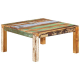 Coffee Table 80x80x40 cm Solid Wood Reclaimed - Low Angle