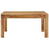 Coffee Table 80x80x40 cm Solid Wood Acacia - Front View