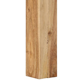 Coffee Table 80x80x40 cm Solid Wood Acacia - Top-Down View