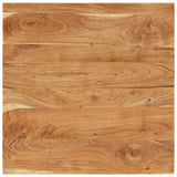 Coffee Table 80x80x40 cm Solid Wood Acacia - Rear View