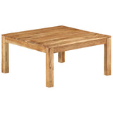 Coffee Table 80x80x40 cm Solid Wood Acacia - Low Angle