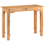 Console Table 100x40x76 cm Solid Wood Acacia - Close-Up Angle