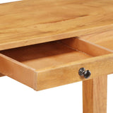 Console Table 100x40x76 cm Solid Wood Acacia - Top-Down View