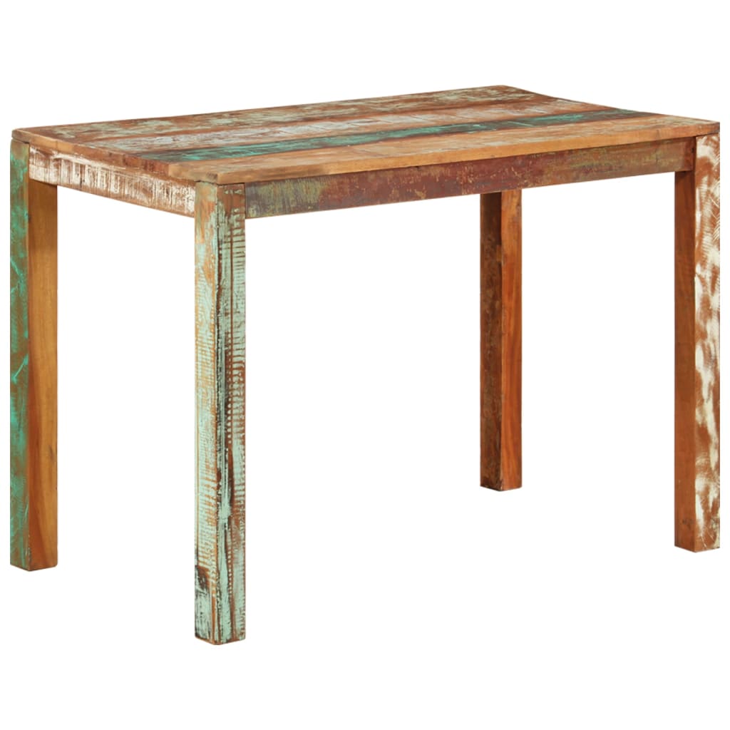 Dining Table 110x60x76 cm Solid Reclaimed Wood