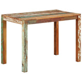 Dining Table 110x60x76 cm Solid Reclaimed Wood