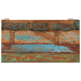 Dining Table 110x60x76 cm Solid Reclaimed Wood - Front View