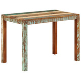 Dining Table 110x60x76 cm Solid Reclaimed Wood