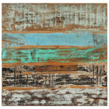 Dining Table 82x80x76 cm Solid Reclaimed Wood - Side View
