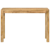 Console Table 110x35x76 cm Rough Mango Wood - Front View