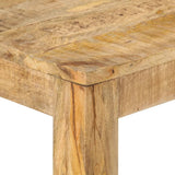 Console Table 110x35x76 cm Rough Mango Wood - Top-Down View