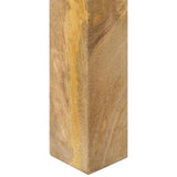Console Table 110x35x76 cm Rough Mango Wood - Rear View