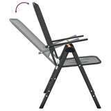 Folding Garden Chairs 4 pcs Expanded Metal Mesh Anthracite - Close-Up Angle