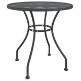Garden Table ?0x72 cm Expanded Metal Mesh Anthracite - Front View