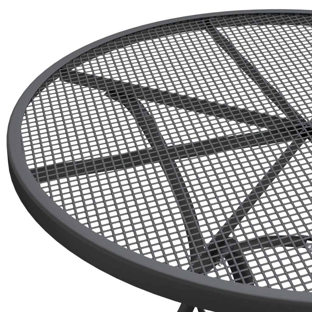 Garden Table ?0x72 cm Expanded Metal Mesh Anthracite