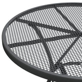 Garden Table ?0x72 cm Expanded Metal Mesh Anthracite - Top-Down View
