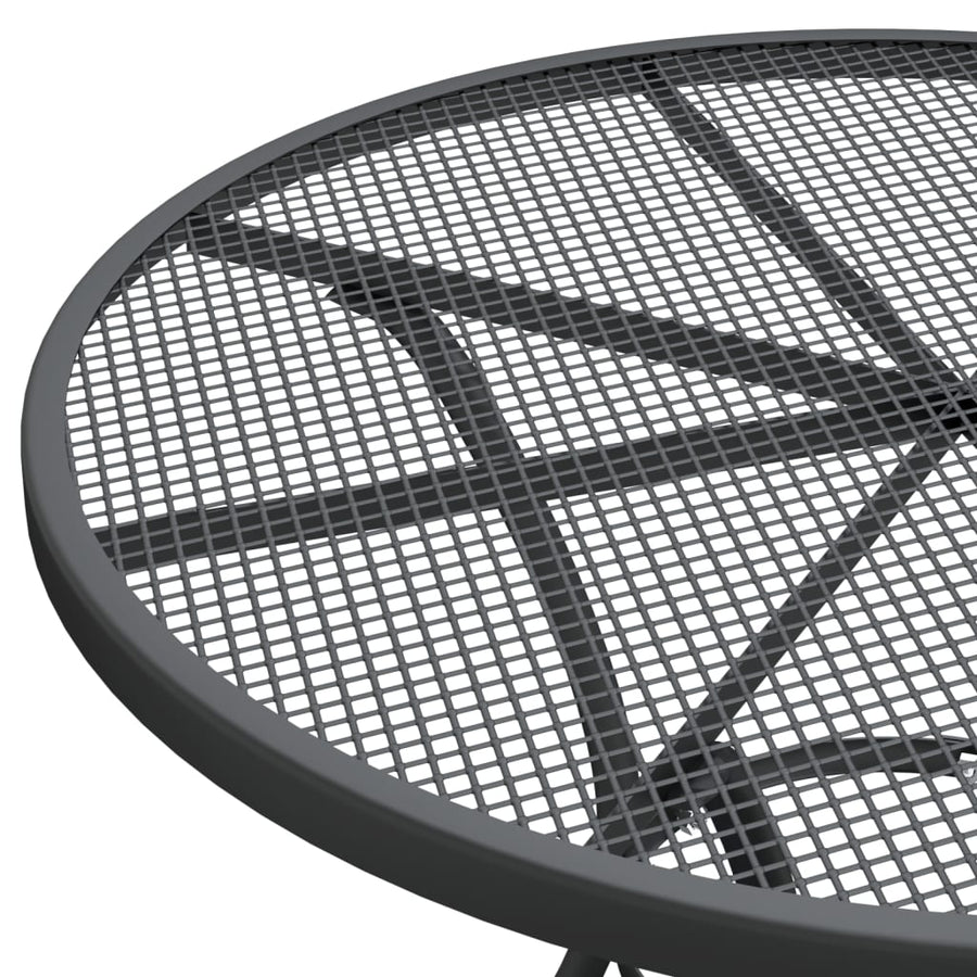 Garden Table ?0x72 cm Expanded Metal Mesh Anthracite