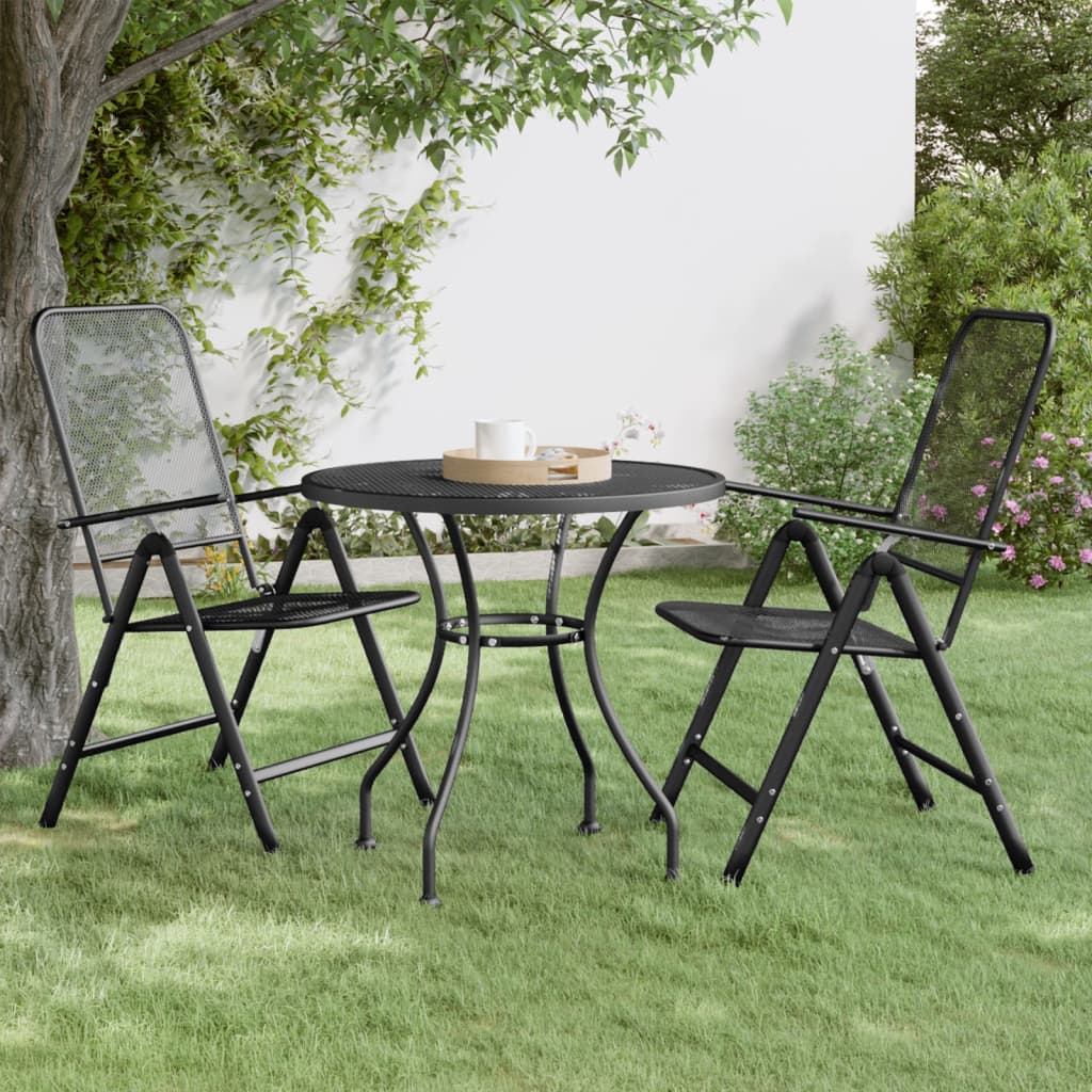 Garden Table ?0x72 cm Expanded Metal Mesh Anthracite