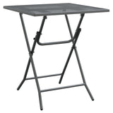 Garden Table 60x60x72 cm Expanded Metal Mesh Anthracite - Front View
