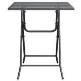 Garden Table 60x60x72 cm Expanded Metal Mesh Anthracite