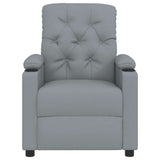 Recliner Chair Light Grey Fabric