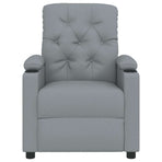 Recliner Chair Light Grey Fabric