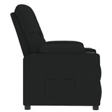 Recliner Chair Black Fabric - Top-Down View