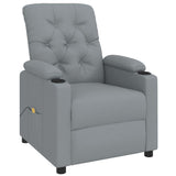 Massage Chair Light Grey Fabric