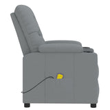 Massage Chair Light Grey Fabric - 45-Degree Angle