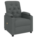 Massage Chair Dark Grey Fabric - Side View